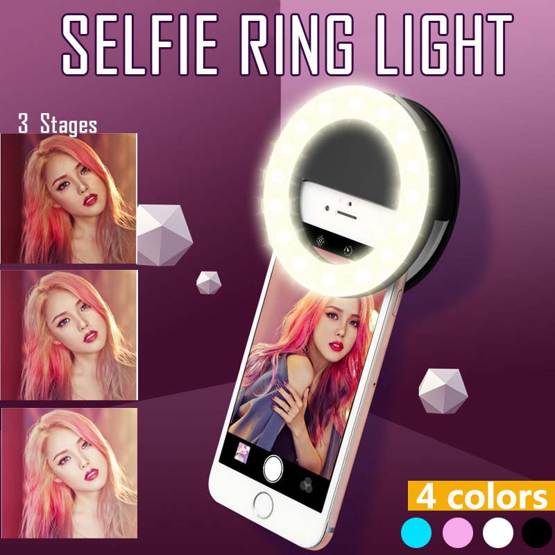 Photography Lighting Patterns - LED Selfie Ring Light 3 Level