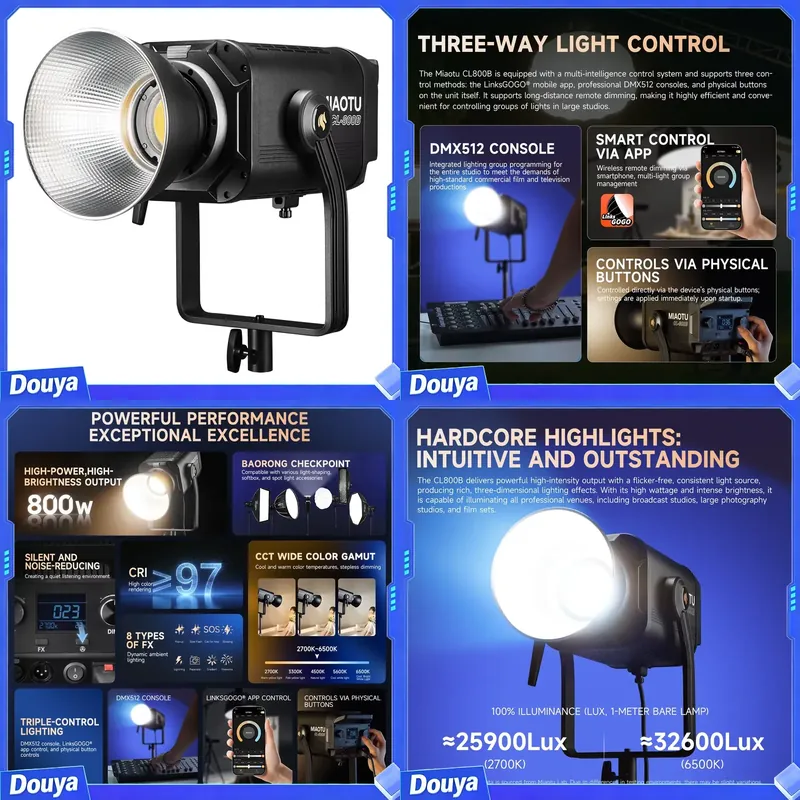 Photography Lighting Direction - MIAOTU Factory Direct CL-800B 800W Bi-Color