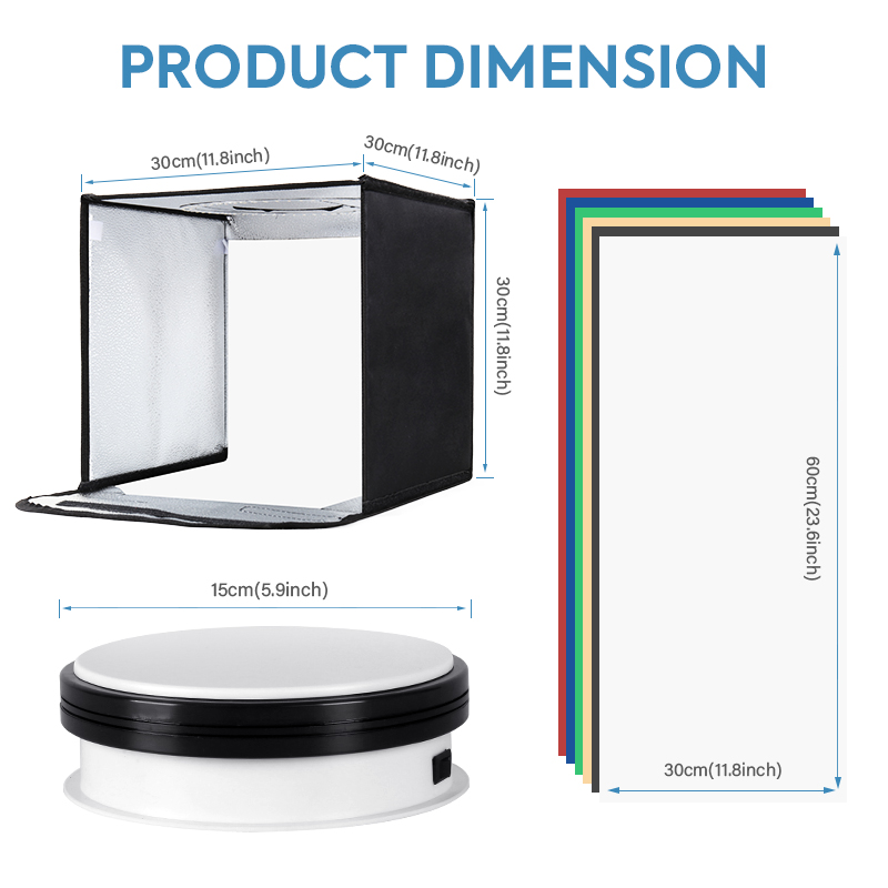 12x12in Dimmable Light Box Pho - Photography Lighting Tent recension och pris