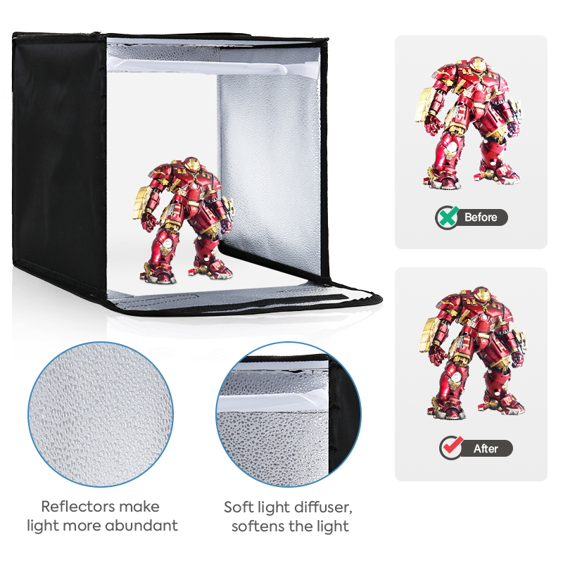12x12in Dimmable Light Box Pho - Photography Lighting Tent recension och pris