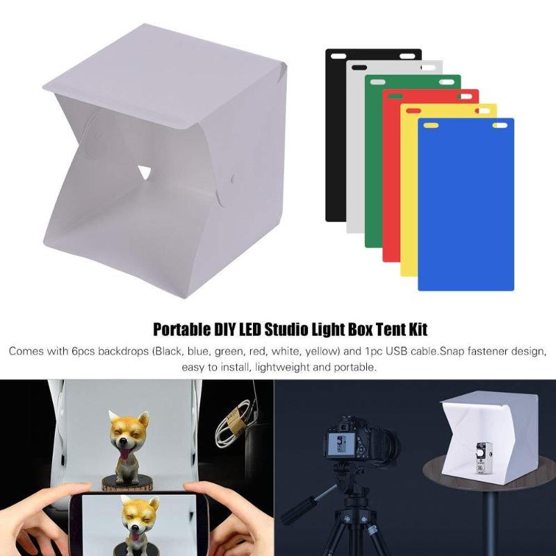 【C】Portable LED Photo Studio L - Photography Lighting Tent recension och pris