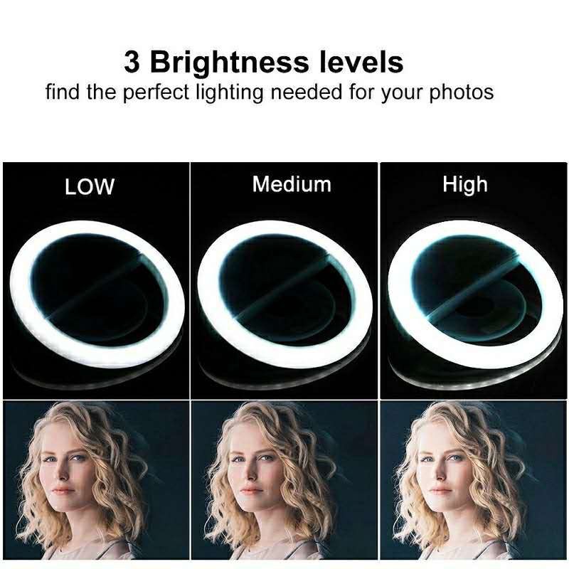 LED Selfie Ring Light 3 Level  - Photography Lighting Patterns recension och pris