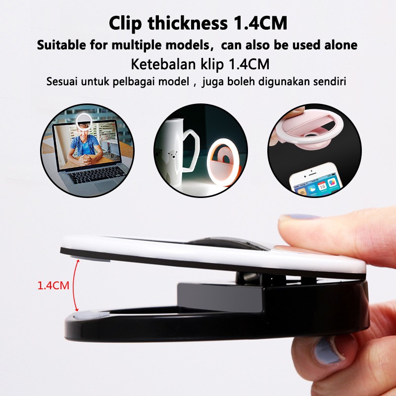 LED Selfie Ring Light 3 Level  - Photography Lighting Patterns recension och pris