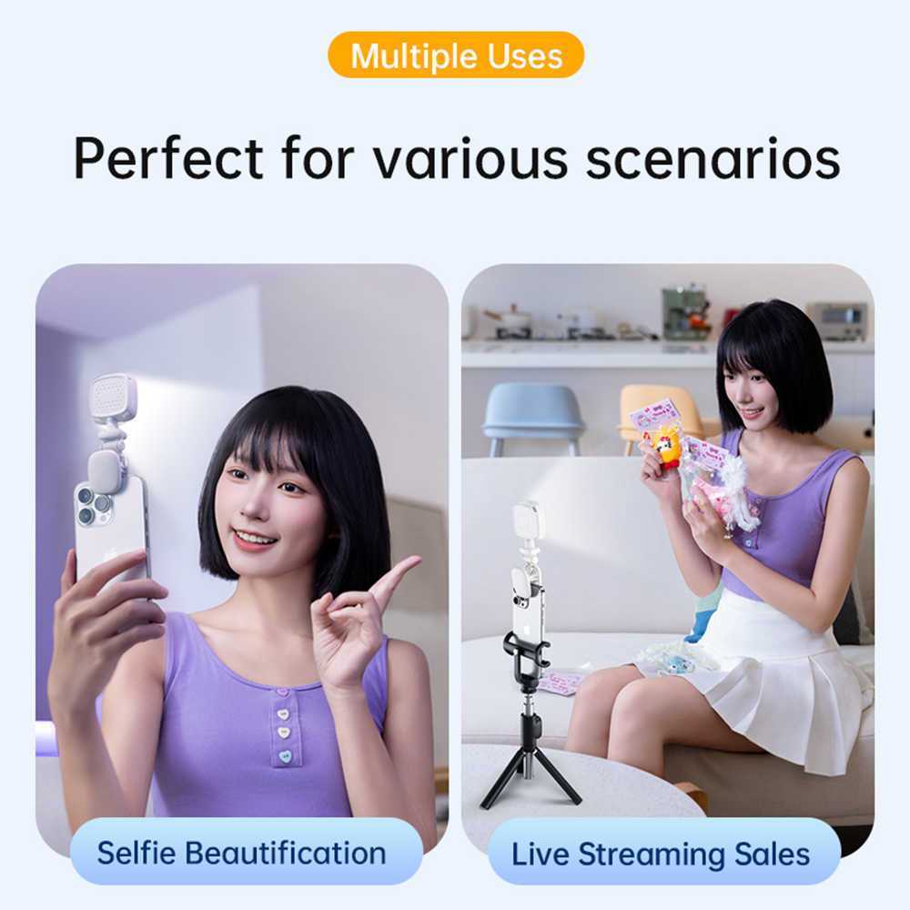 Portable LED Selfie Light Came - Photography Lighting Patterns recension och pris