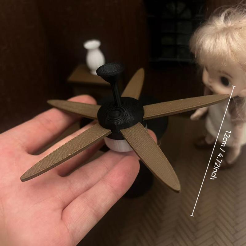Miniature Ceiling Fan with LED - Photography Lighting Patterns recension och pris