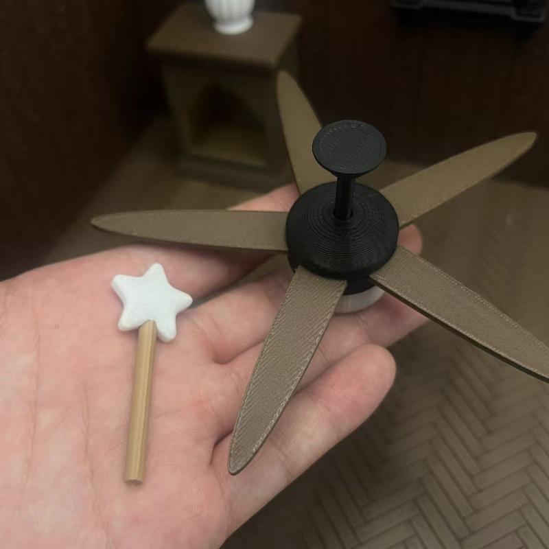 Miniature Ceiling Fan with LED - Photography Lighting Patterns recension och pris
